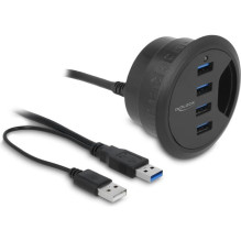 DELOCK USB-HUB 4-Port USB3.0 į lentelę integruota DELOCK USB-HUB 4-Port USB3.0 į lentelę integruota
