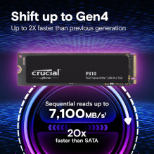 SSD diskas Crucial P310 4TB M.2 2280 PCI-E x4 Gen4 NVMe (CT4000P310SSD8) SSD diskas Crucial P310 4TB M.2 2280 PCI-E x4 Gen4 NVMe (CT4000P310SSD8)