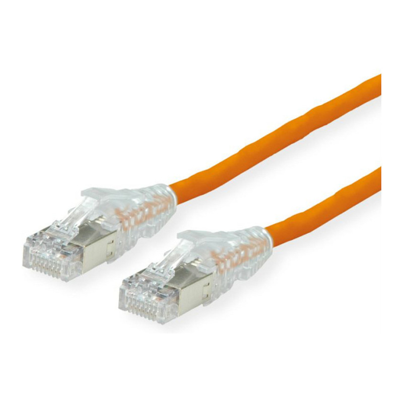 DTWYLER jungiamasis kabelis Cat.6A (EA klasė) S / FTP, CU 7702 lankstus LSOH, AMP v2, oranžinis, 2 m