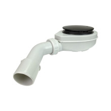 TRAY SIPHON 90 TOP-CLEA CHRO BLACK MAT TRAY SIPHON 90 TOP-CLEA CHRO BLACK MAT