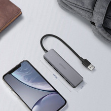 Ugreen Ugreen USB HUB - 4x USB 3.2 Gen 1 with micro USB power port gray (CM219 50985) Ugreen Ugreen USB HUB - 4x USB 3.2 Gen 1 with micro USB power port gray (CM219 50985)