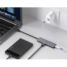 Ugreen Ugreen USB HUB - 4x USB 3.2 Gen 1 with micro USB power port gray (CM219 50985) Ugreen Ugreen USB HUB - 4x USB 3.2 Gen 1 with micro USB power port gray (CM219 50985)