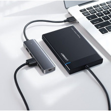 Ugreen Ugreen USB HUB - 4x USB 3.2 Gen 1 with micro USB power port gray (CM219 50985) Ugreen Ugreen USB HUB - 4x USB 3.2 Gen 1 with micro USB power port gray (CM219 50985)