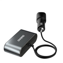 Dudao Dudao automobilinis įkroviklis, 2x USB / 3x cigarečių degiklio skirstytuvas, juodas (R1Pro, juodas) Dudao Dudao automobilinis įkroviklis, 2x USB / 3x cigarečių degiklio skirstytuvas, juodas (R1Pro, juodas)