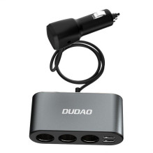 Dudao Dudao car charger 2x USB / 3x cigarette lighter splitter black (R1Pro black) Dudao Dudao car charger 2x USB / 3x cigarette lighter splitter black (R1Pro black)