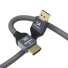Wozinsky Wozinsky HDMI 2.1 Cable 8K 60 Hz 48 Gbps / 4K 120 Hz / 2K 144 Hz 2 m Silver (WHDMI-20)