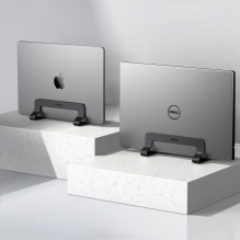 Ugreen Ugreen Aliuminio vertikalaus stovo laikiklis, skirtas MacBook nešiojamam planšetiniam kompiuteriui Silver (20471 
