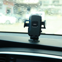 Joyroom Joyroom car phone holder with telescopic extendable arm for dashboard and windshield black (JR-ZS259)