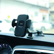 Joyroom Joyroom car phone holder with flexible arm for dashboard or windshield, black (JR-ZS259)