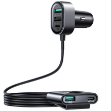 Joyroom Joyroom car charger 2xPD + 2xQC3.0 72W 1.5m black (JR-CL05)