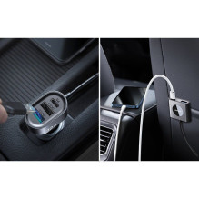 „Joyroom“ automobilinis įkroviklis 2xPD + 2xQC3.0 72W 1.5m juodas (JR-CL05) „Joyroom“ automobilinis įkroviklis 2xPD + 2xQC3.0 72W 1.5m juodas (JR-CL05)