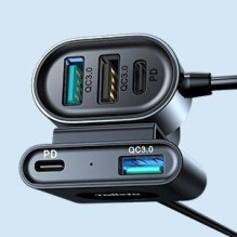 „Joyroom“ automobilinis įkroviklis 2xPD + 2xQC3.0 72W 1.5m juodas (JR-CL05) „Joyroom“ automobilinis įkroviklis 2xPD + 2xQC3.0 72W 1.5m juodas (JR-CL05)