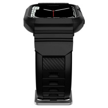 Spigen Spigen Rugged Armor Pro Case with Strap for Apple Watch 4 / 5 / 6 / 7 / 8 / SE (44 / 45 mm) - Black
