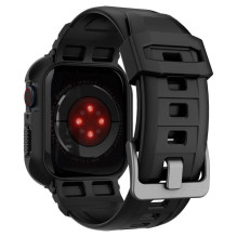 Spigen Spigen Rugged Armor Pro Case with Strap for Apple Watch 4 / 5 / 6 / 7 / 8 / SE (44 / 45 mm) - Black