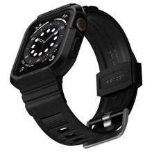 Spigen Spigen Rugged Armor Pro Case with Strap for Apple Watch 4 / 5 / 6 / 7 / 8 / SE (44 / 45 mm) - Black