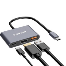 Canyon CANYON hub DS-4 3in1 USB-C Grey Canyon CANYON hub DS-4 3in1 USB-C Grey