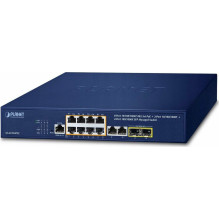 Switch Planet PLANET IPv4 / IPv6, 8-port managed L2 / L4 Gigabit Ethernet (10 / 100 / 1000) managed switch with PoE 1U B