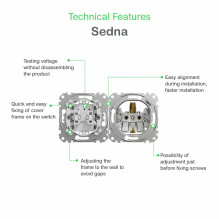 1 klavišo jungiklis Schneider Electric Sedna Design SDD114101 (antracitas)