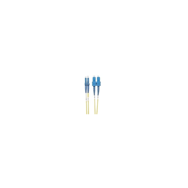 Optical patch cord LC/UPC-SC/UPC (SM 9/125, OM2, LSZH, dplx, 5m)