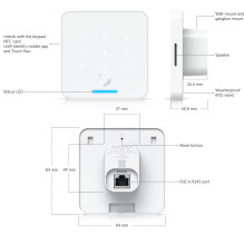 Praėjimo sistemos skaitytuvas Ubiquiti UniFi UA-G3-Flex-W