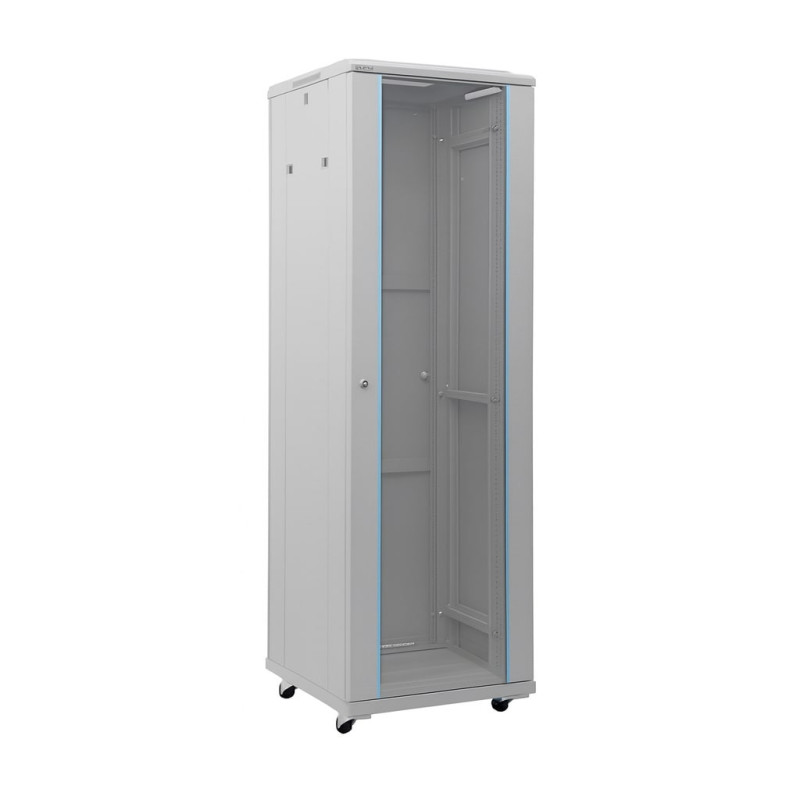 Komutacinė spinta 19'' pastatoma 42U 600x1000x2055mm (pilka, nesurinkta, IP20) A2-6042