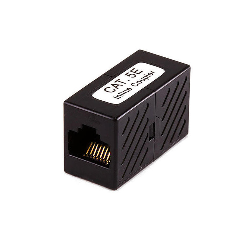 Connector for UTP cable RJ45-RJ45 Cat5e In-Line LK-1006-Cat5e (black)