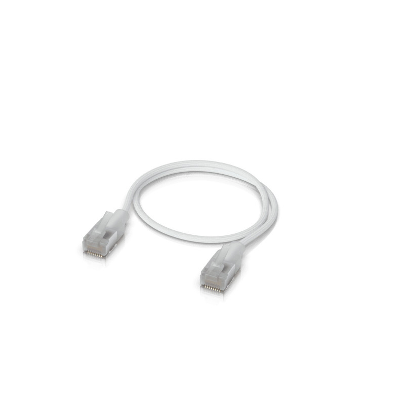Patch kabelis Ubiquiti UACC-Cable-Patch-EL-0.3m-W (UTP Cat6, 0.3 m, balta)