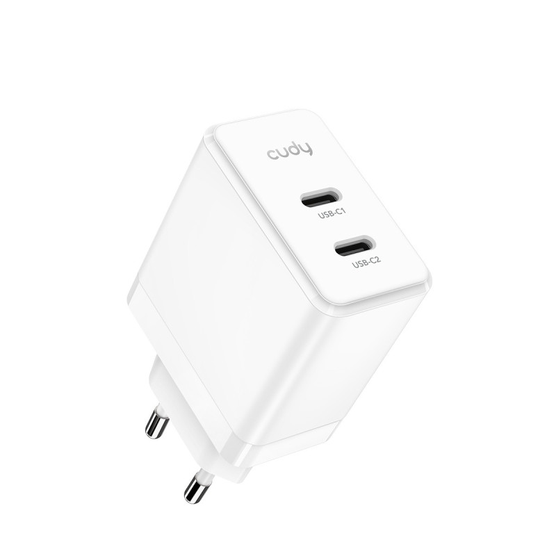 Sieninis įkroviklis Cudy CH40_EU (2x USB-C, 40W)