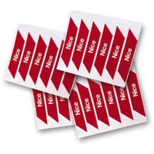 Reflective STOP stickers...