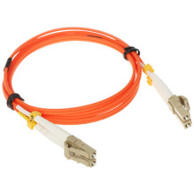 Optical patch cord LC/UPC-SC/UPC (MM, duplex, OM3, 3mm, 3m)