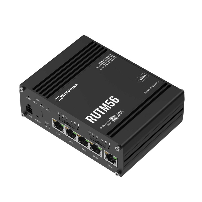 Maršrutizatorius 5 prievadų Teltonika RUTM56 DUAL 5 / 4G