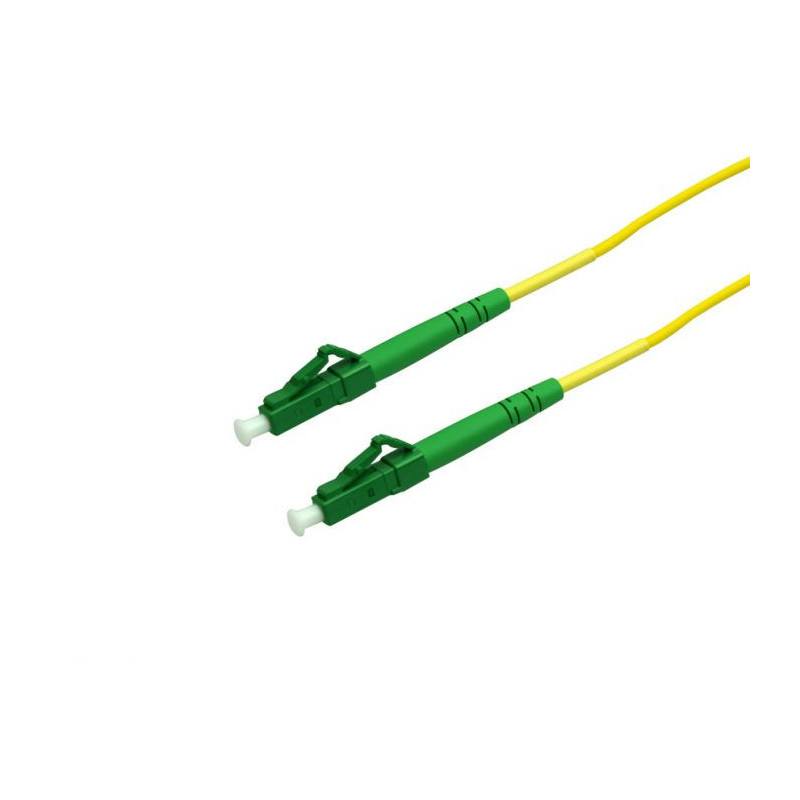 Optical patch cable LC/APC-LC/APC (SM, duplex, G657A1, 9/125µm, OS1/OS2, LSZH, 3mm, 1m)