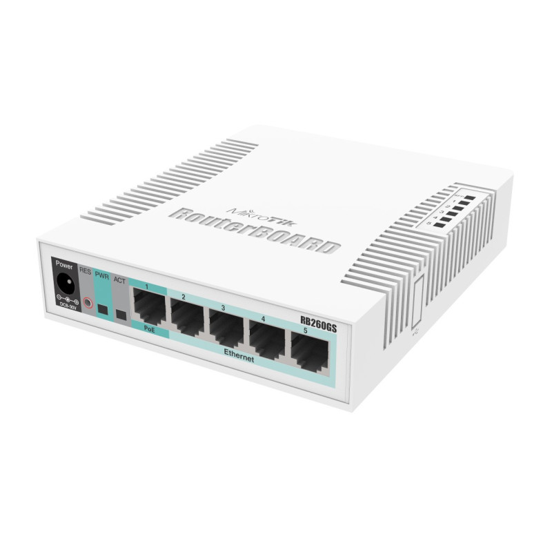 Switch 5 ports Mikrotik CSS106-5G-1S