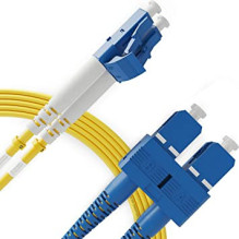 Optical patch cord LC/UPC-SC/UPC (Duplex, SM, 9/125µm, OS1/OS2, LSZH, 3mm, 1m)