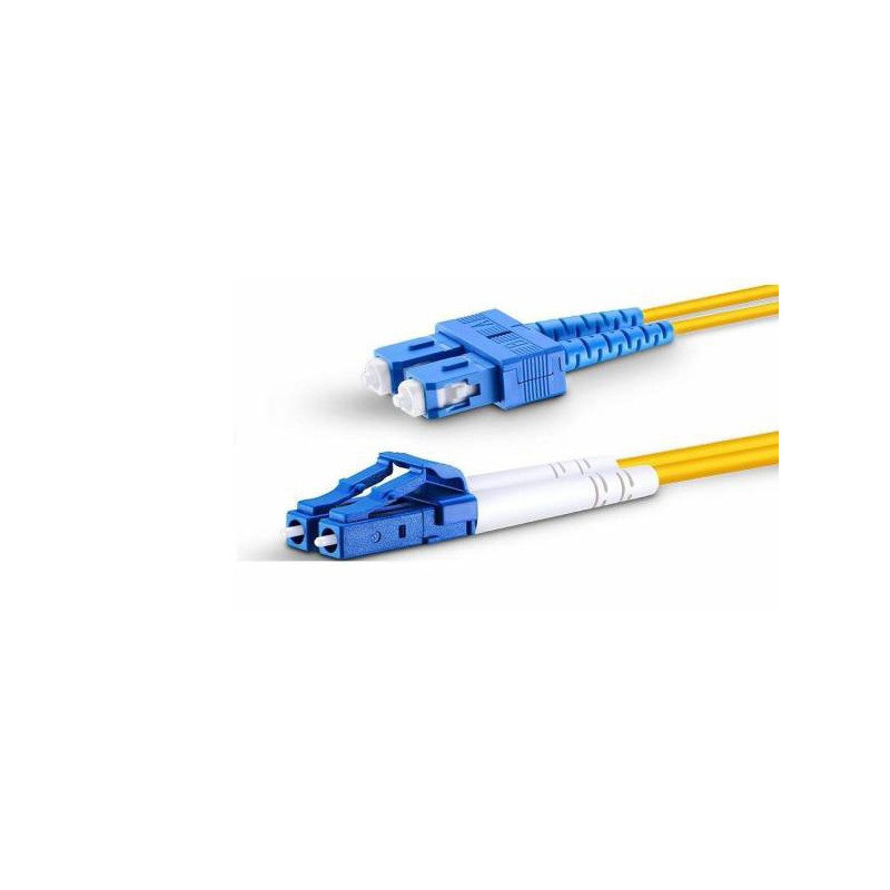 Optical patch cord LC/UPC-LC/UPC (Duplex, OS1/OS2, G657A1, LSZH, SM, 3mm, 1m)