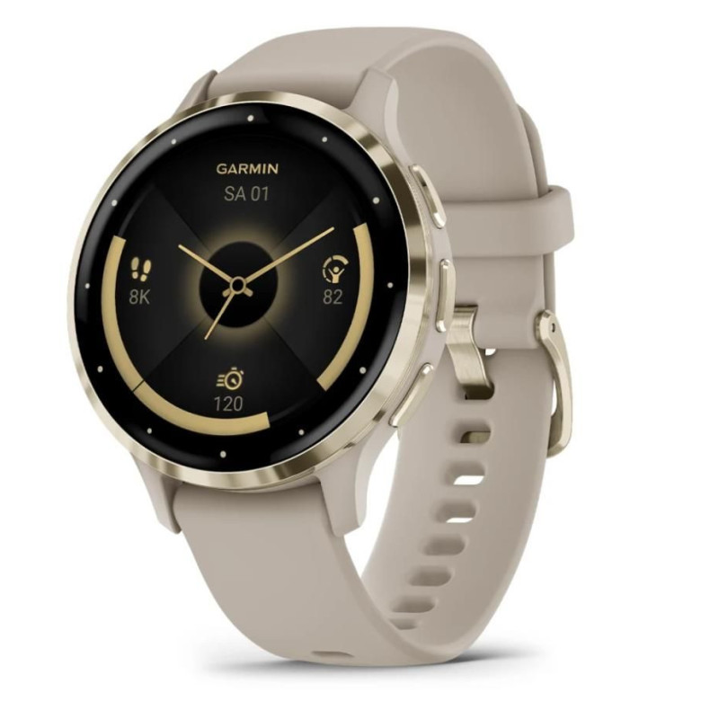 Garmin SMARTWATCH VENU 3S / GRAY / GOLD 010-02785-02