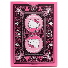 Kosmetinis defektas Hello Kitty Black & Pink žaidimo kortos Bicycle Kosmetinis defektas Hello Kitty Black & Pink žaidimo kortos Bicycle