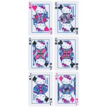 Kosmetinis defektas Hello Kitty Black & Pink žaidimo kortos Bicycle Kosmetinis defektas Hello Kitty Black & Pink žaidimo kortos Bicycle