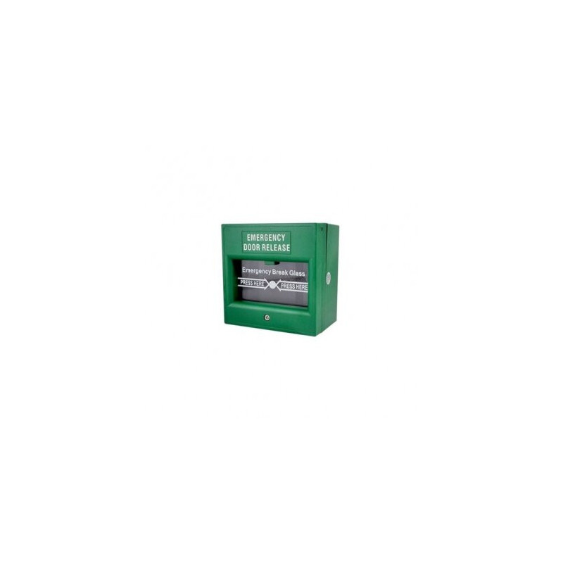 Emergency button SF 2021 (green, indoor, NO / NC / COM)