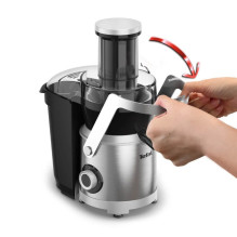 Sulčiaspaudė - Tefal ZE660D10 1 000 W 2 Greičių 8,5 cm Sidabrinė, Juoda Sulčiaspaudė - Tefal ZE660D10 1 000 W 2 Greičių 8,5 cm Sidabrinė, Juoda