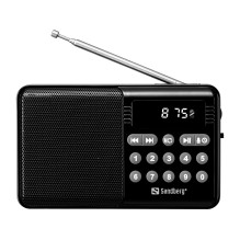 Sandberg 421-18 garsiakalbis-radijas su FM+BT įkraunamu garsiakalbiu