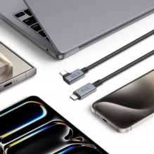 Tech-Protect UltraBoost Max L USB-C 4.0 to USB-C 4.0 PD 240W 1.5m Grey Tech-Protect UltraBoost Max L USB-C 4.0 to USB-C 4.0 PD 240W 1.5m Grey