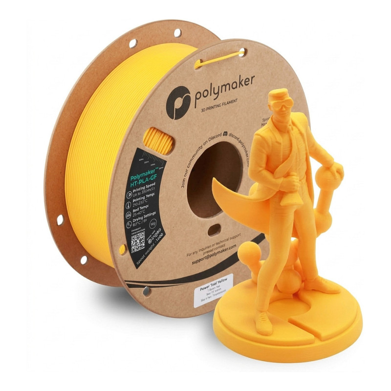 HT-PLA-GF 1.75mm POWER TOOL YELLOW 1kg