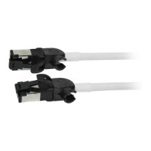 „Synergy21“ RJ45 jungiamasis kabelis, CAT6A 500MHz, 1,5 m, baltas, S/FTP, plonas apvalus d 4,5 mm, TPE/LSZH (Superflex),