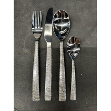 Cutlery set, grey, 24 pcs