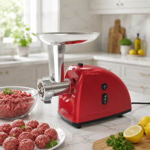 Brock MG 1502 RD Meat Grinder 1500W, Red / Steel