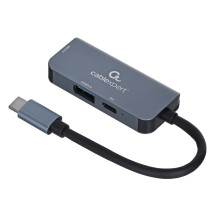 USB Adapter - Gembird A-CM-COMBO3-02 Silver USB Adapter - Gembird A-CM-COMBO3-02 Silver