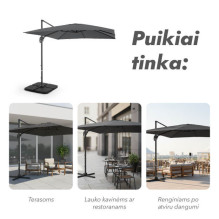 Outdoor umbrella Comfort Anthracite