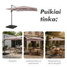 Lauko skėtis Comfort Taupe