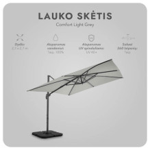 Lauko skėtis Comfort Light Grey